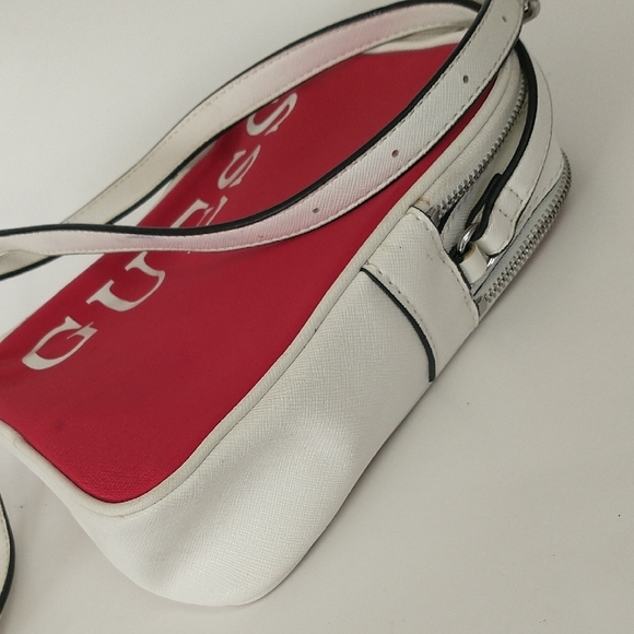 Guess White Monogram Crossbody Bag - Picture 4 of 10